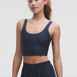 Lululemon Textured Mesh Tennis Tank